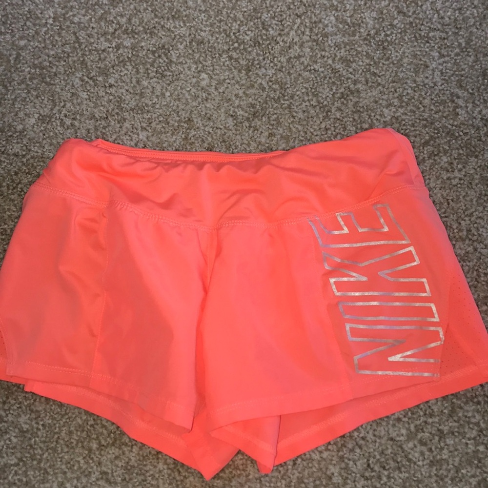 pink nike shorts